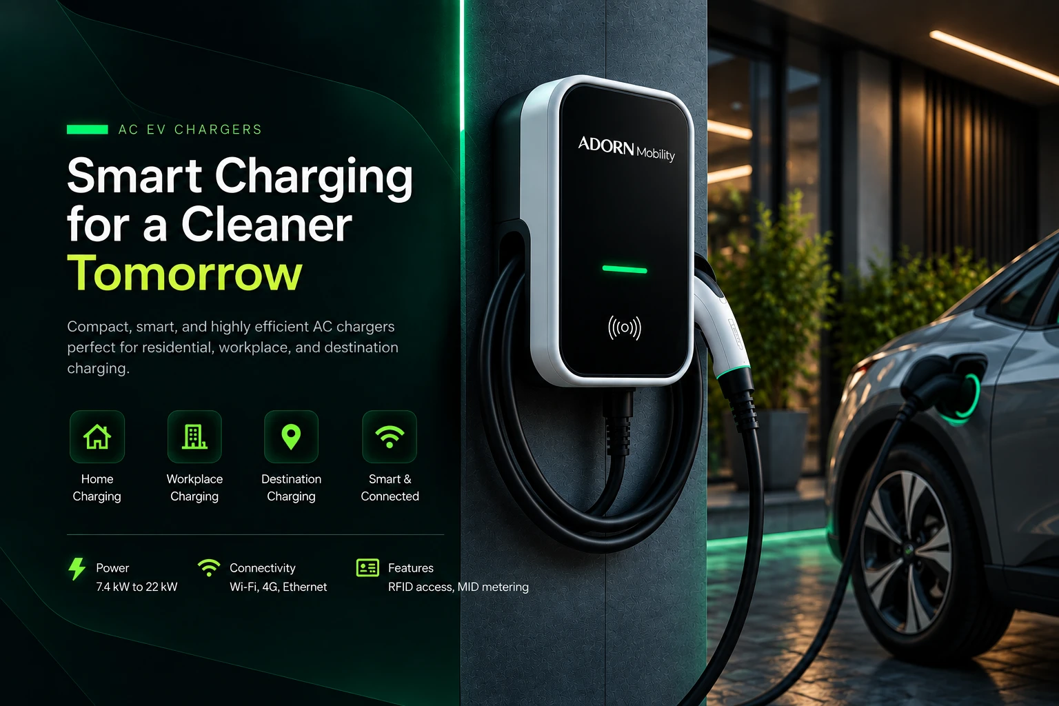 Adorn Mobility AC EV Chargers